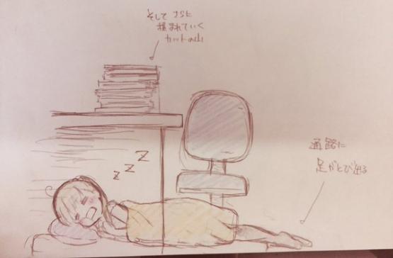 《线上老婆》萌妹子总作画监督告诉你在公司是怎么睡觉的