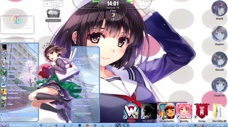 路人女主的养成方法,加藤惠,win7主题