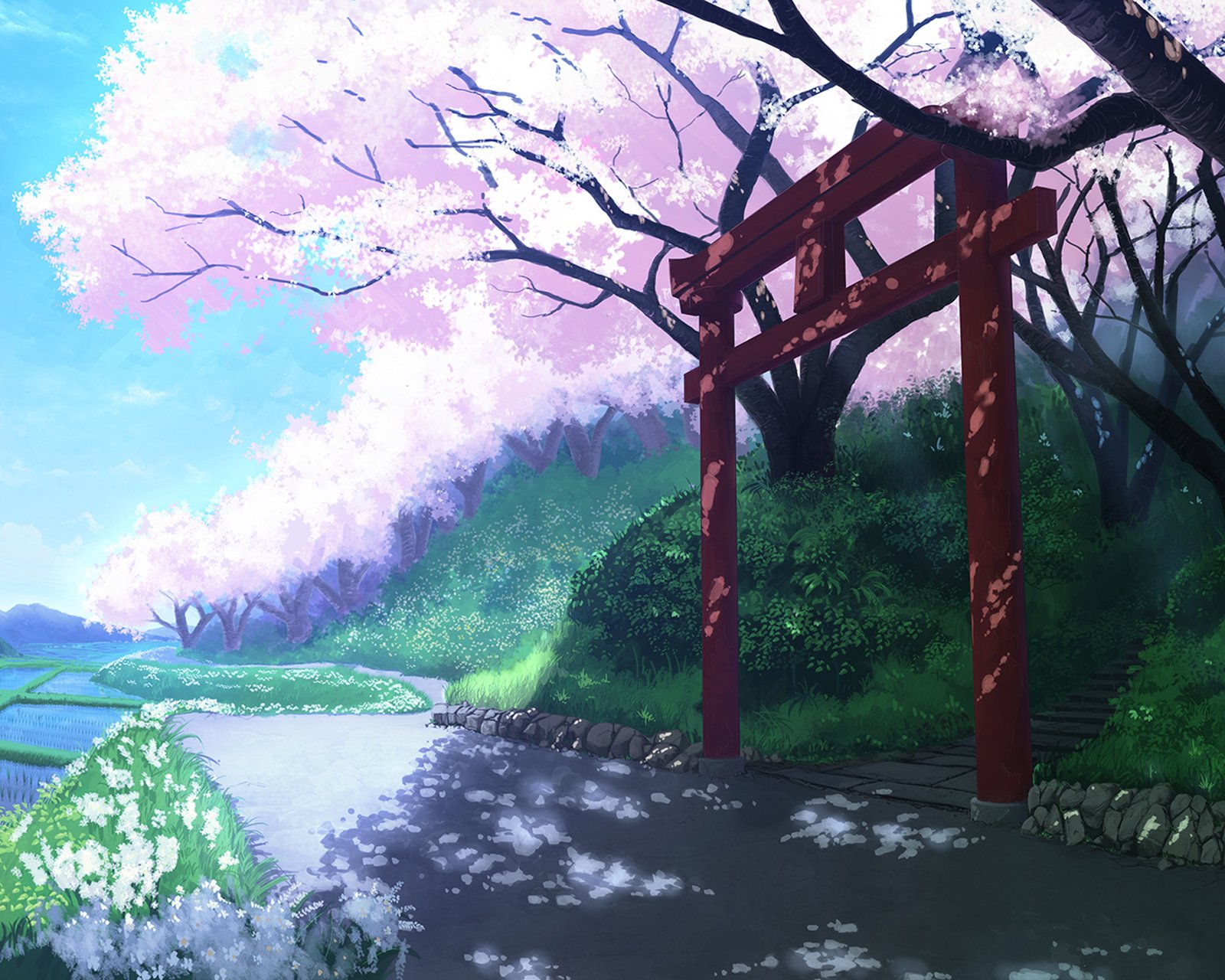 壁纸美作:夏日的神社