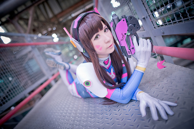 守望先锋机甲少女 D.va 宋哈娜cos