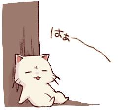 日系表情包,皱眉猫,frown cat vo,下载