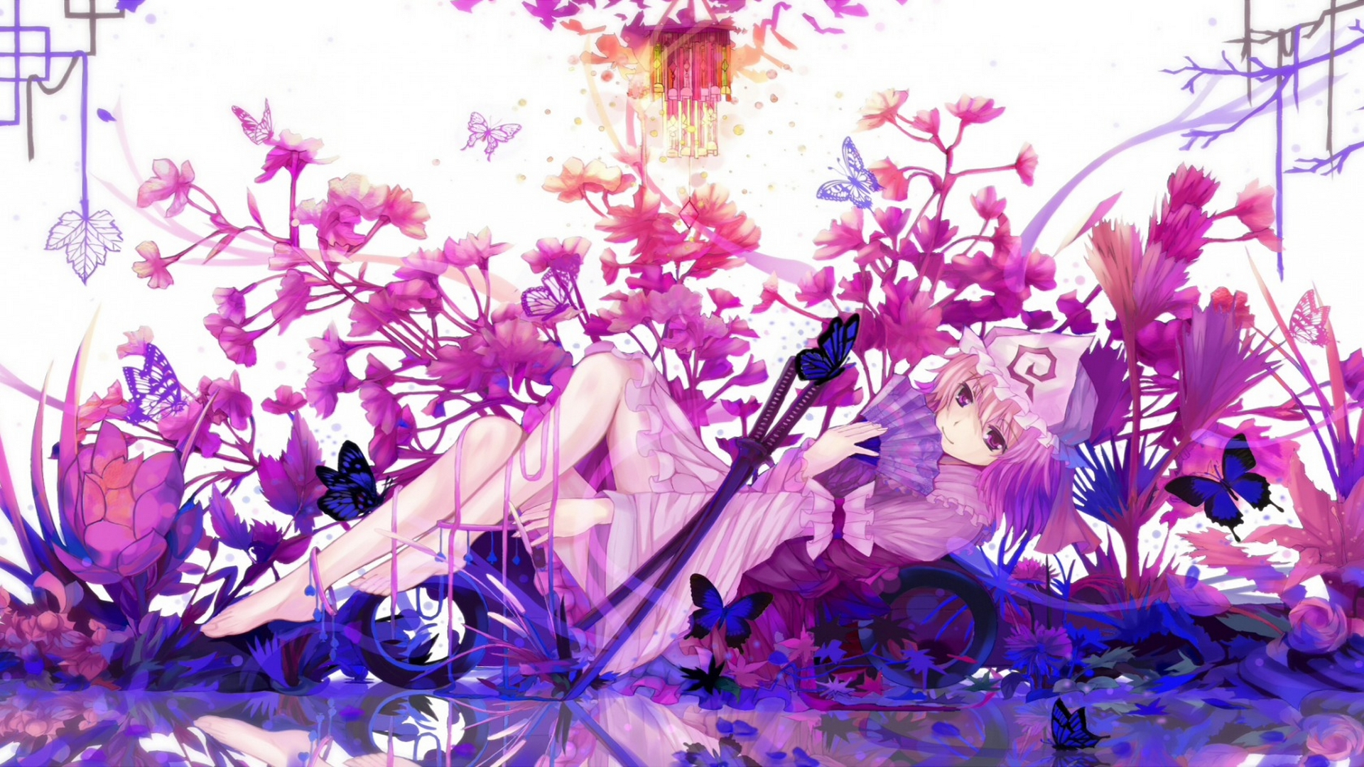 西行寺幽幽子 桌面壁纸 东方Project