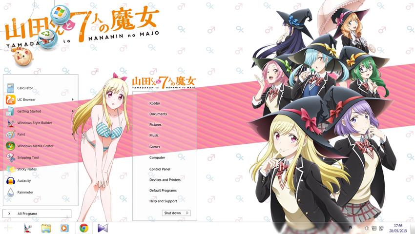 山田君,与7人魔女,win7主题,动漫电脑主题