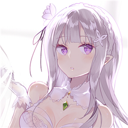 从零开始爱蜜莉雅头像定制 动漫头像下载