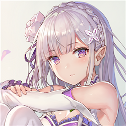 从零开始爱蜜莉雅头像定制 动漫头像下载