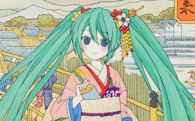 纯手工製作《初音未来浮世绘》限量100份瞬杀 第1张