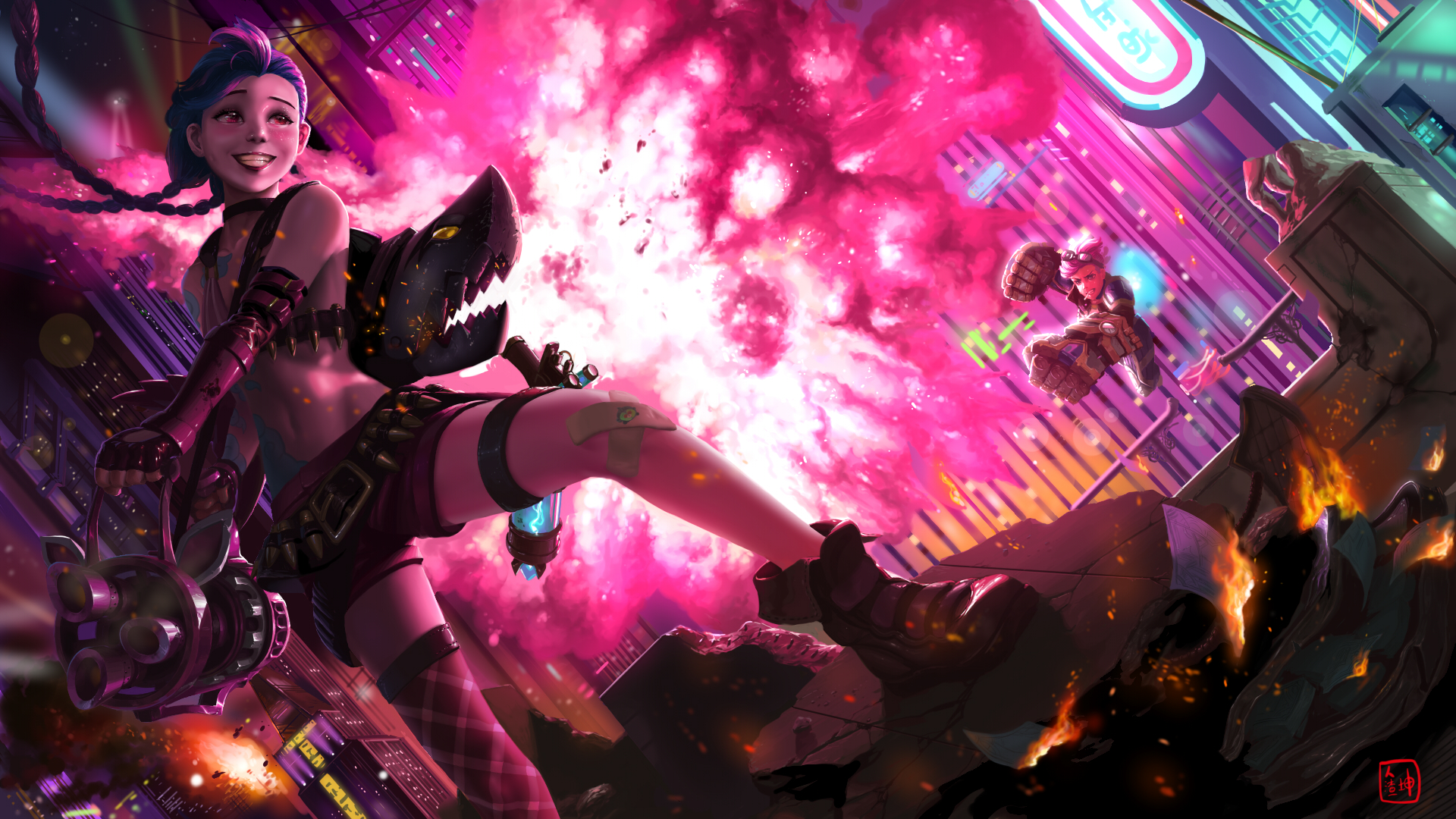 规则 就是用来打破的 JinX桌面壁纸