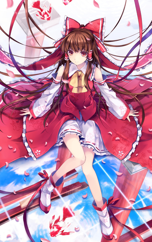 东方Project 神秘的巫女 博丽灵梦手机壁纸图集