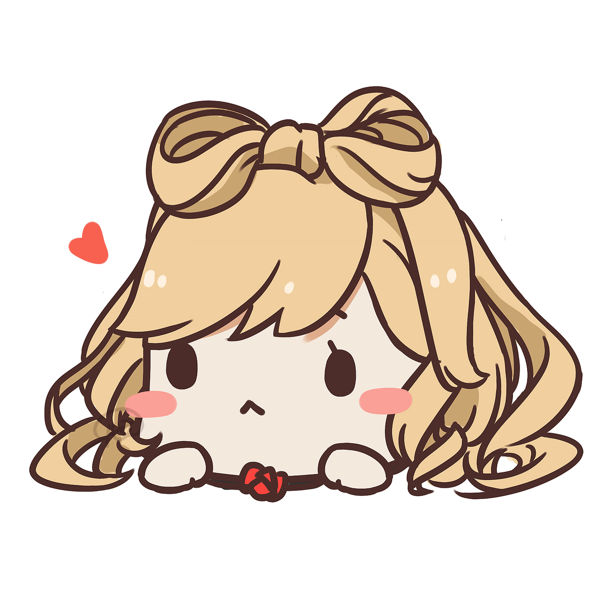 馒头酱下雨不打伞 呆萌QQ头像 下载