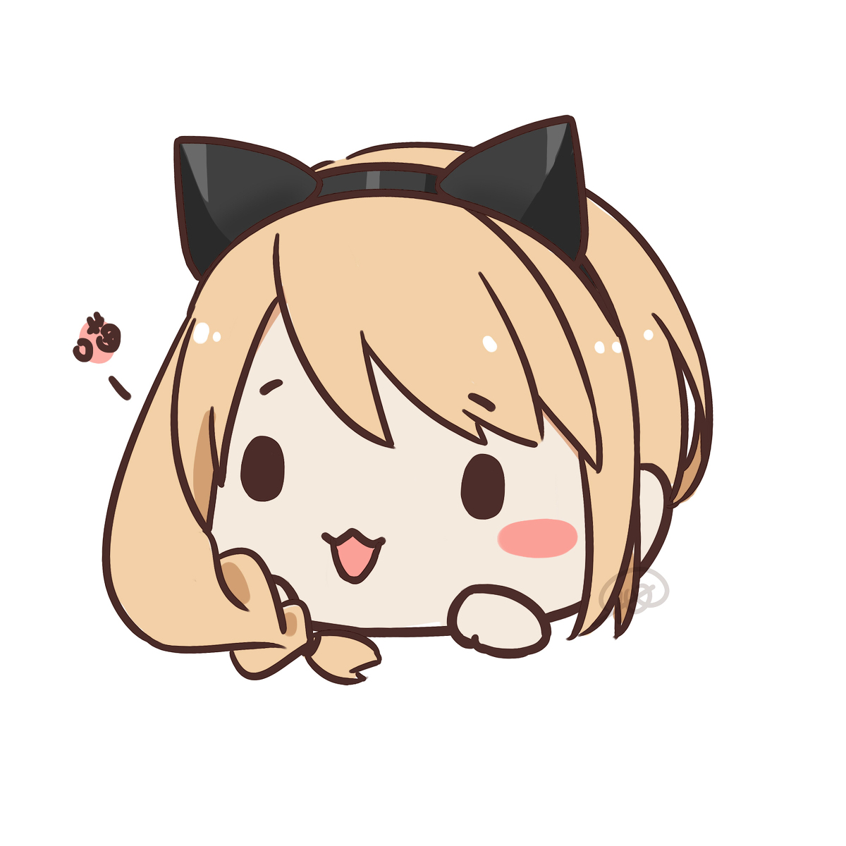 馒头酱下雨不打伞 呆萌QQ头像 下载