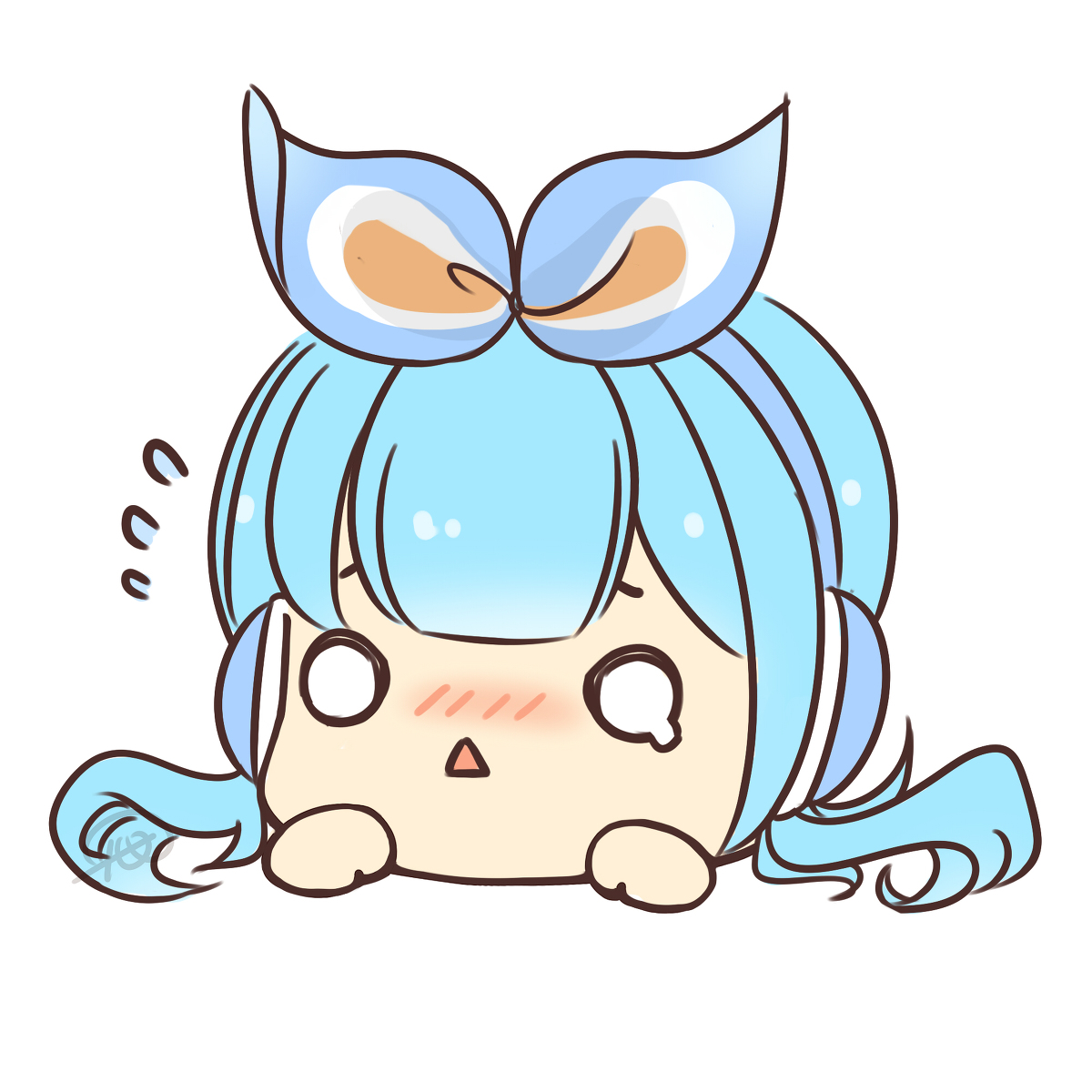 馒头酱下雨不打伞 呆萌QQ头像 下载(3)