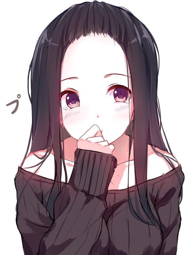 毛衣,少女,二次元