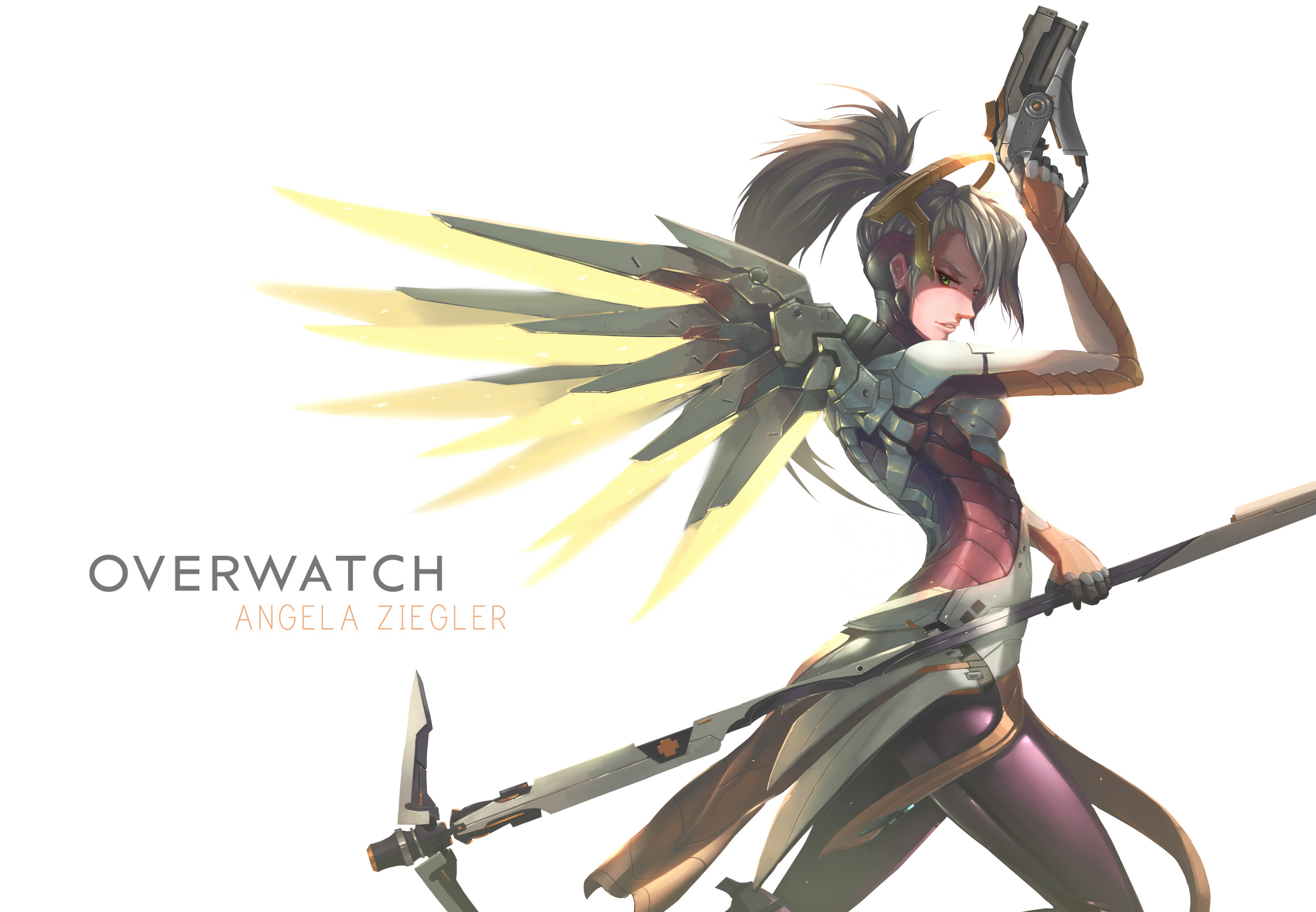 学医救不了中国人 守望先锋 天使 高清手机壁纸