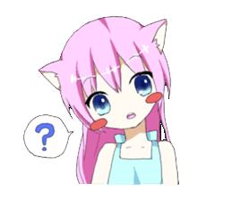 粉色,萝莉,猫耳娘,Nekoko,表情包,动漫表情