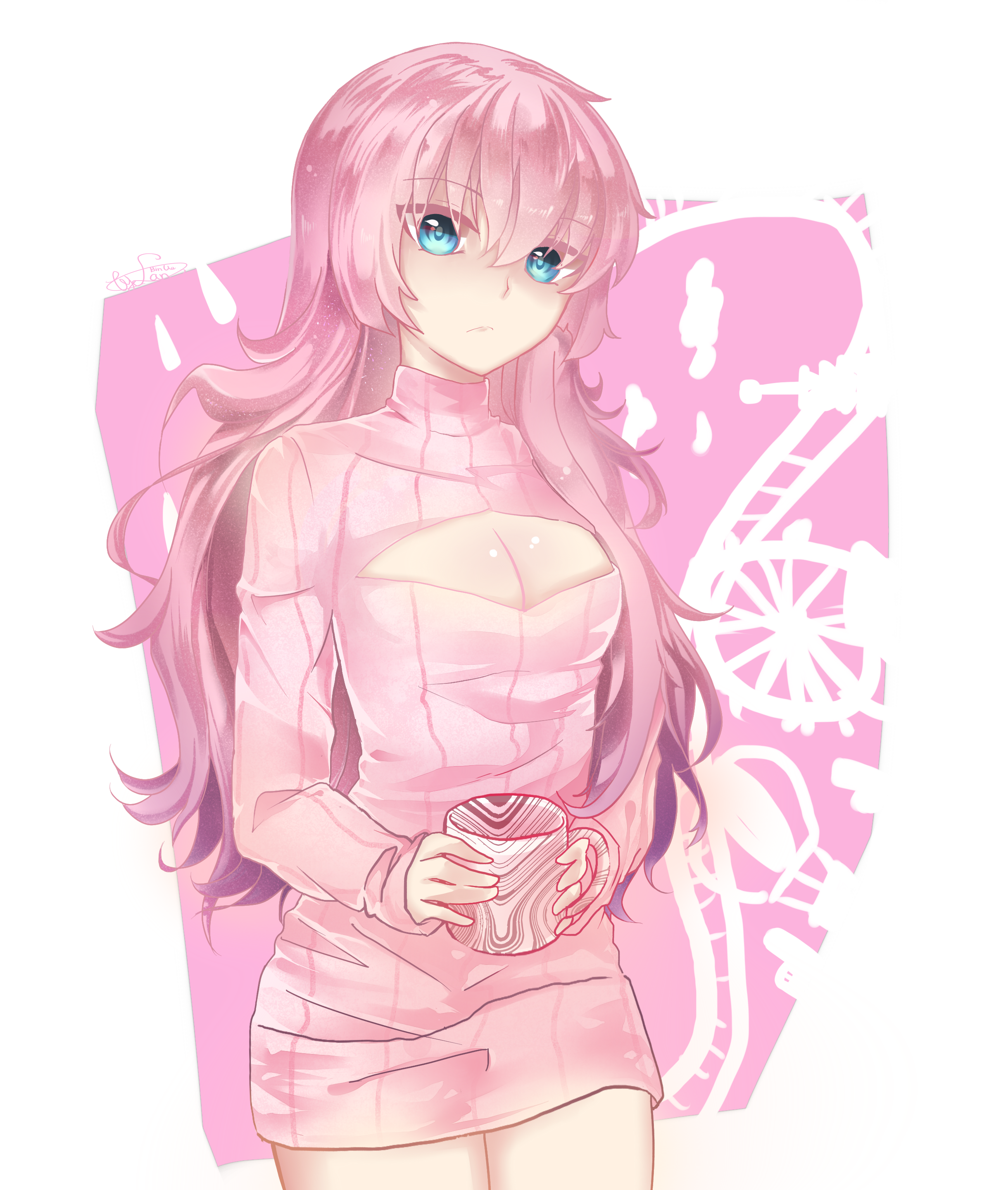 给寒冷的冬季来件开胸毛衣吧!(7)