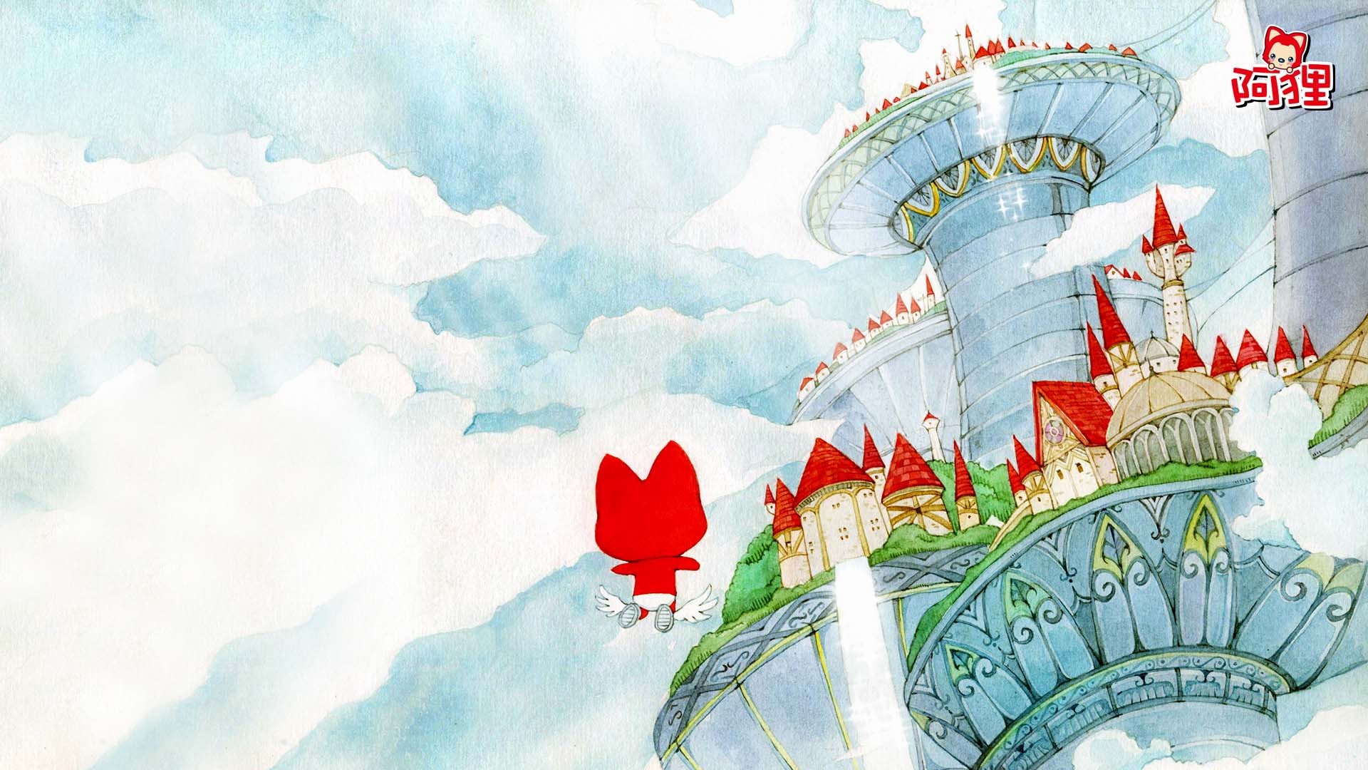 阿狸可爱的小狐狸桌面壁纸