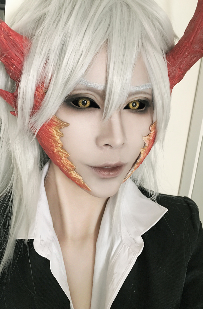 阴阳师茨木童子 COS妆面教程