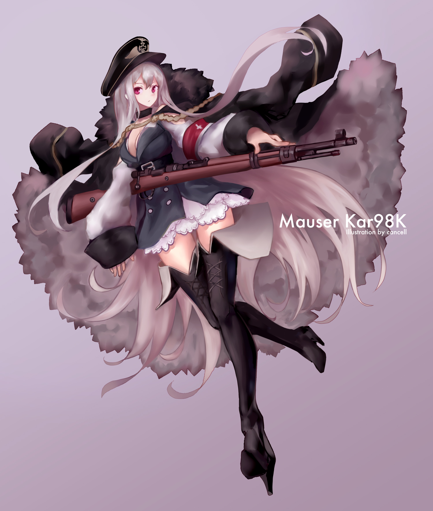 [p站美图]少女前线kar98k 德皇萌娘图包