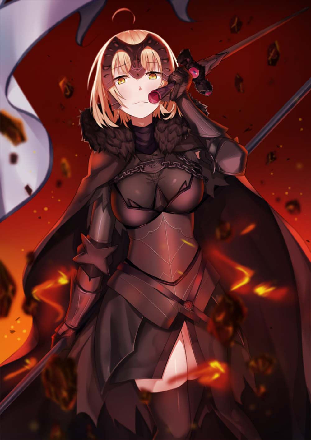 FGO Avenger 黑贞德·Alter 精选手机壁纸合集 fate 福利图片