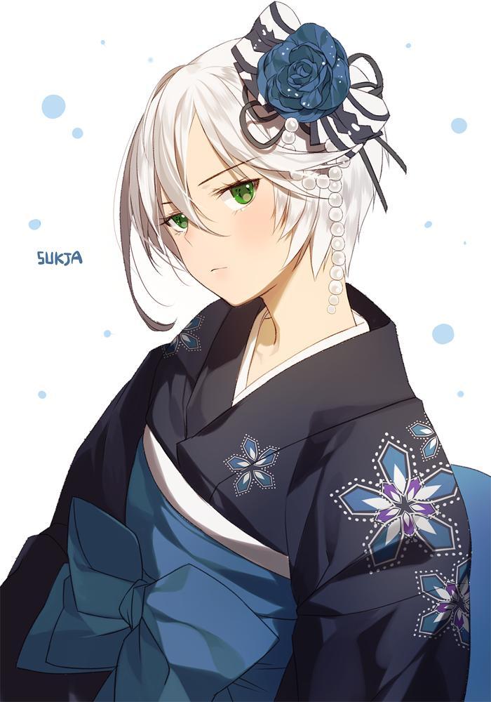 动漫本子,动漫和服少女,夏日祭