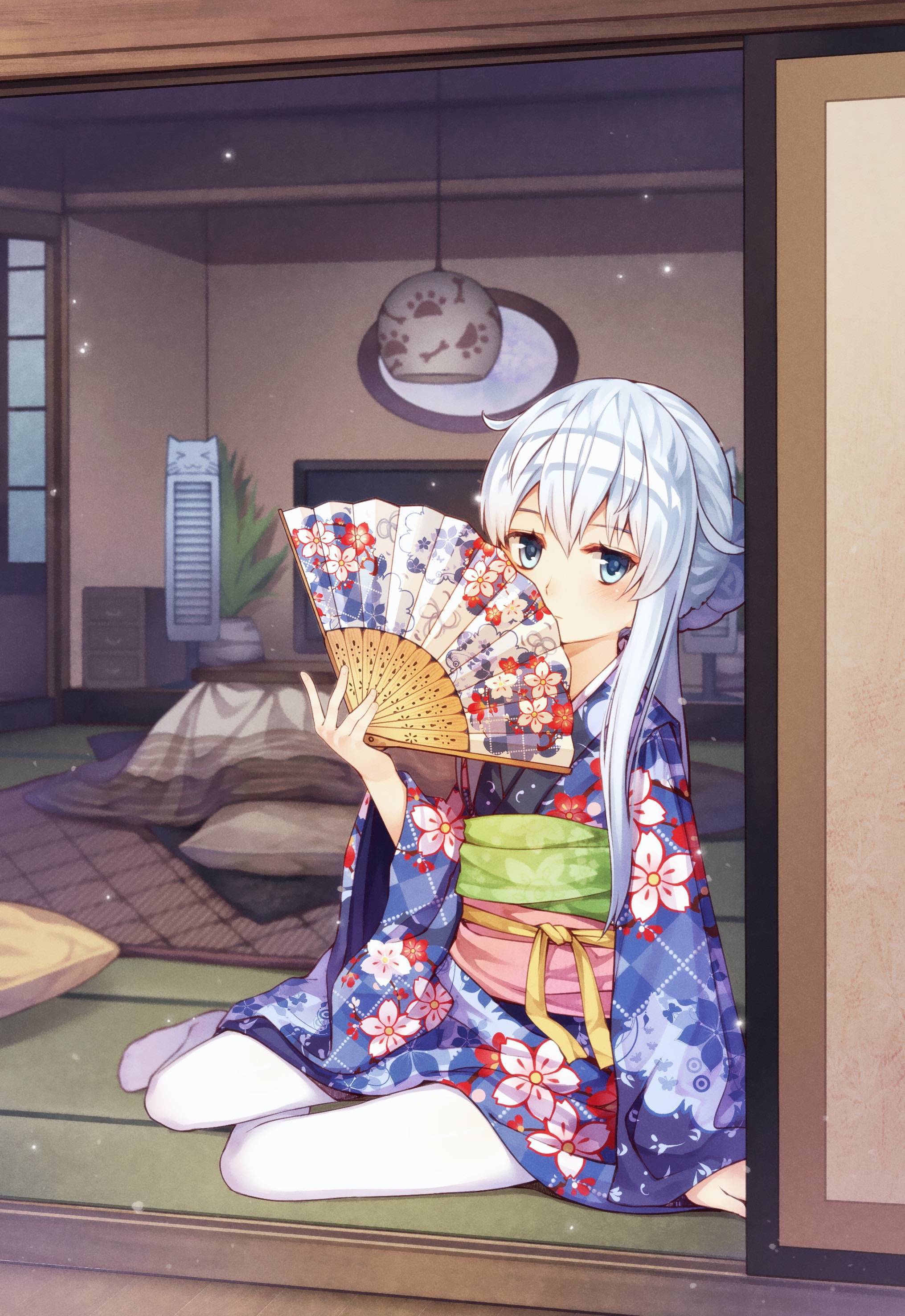 动漫本子,动漫和服少女,夏日祭