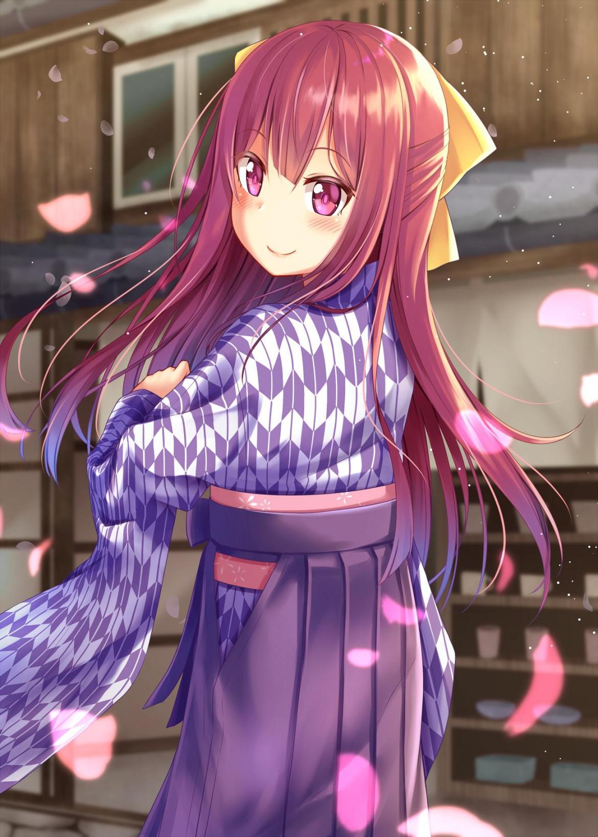 动漫本子,动漫和服少女,夏日祭
