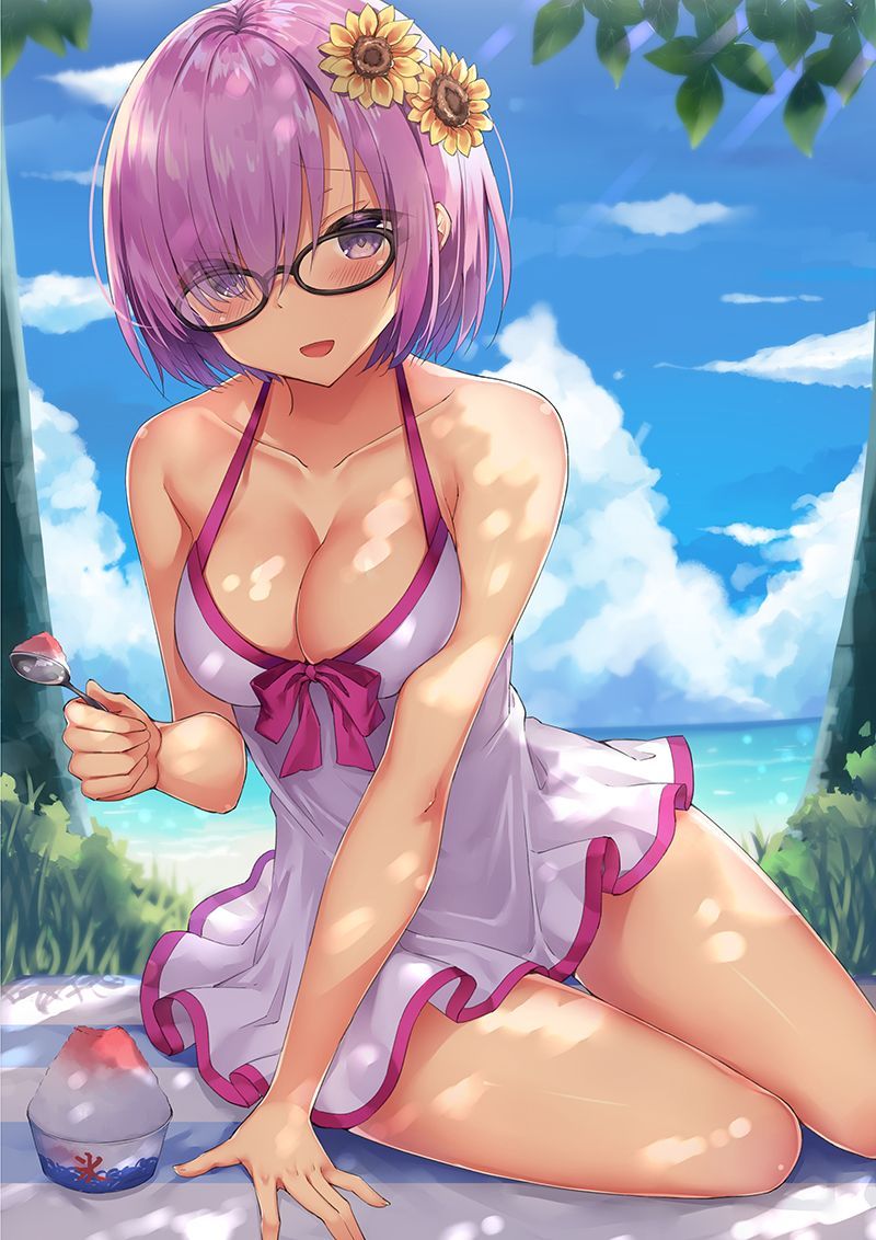 动漫本子,动漫福利图,动漫巨乳少女吃冰沙