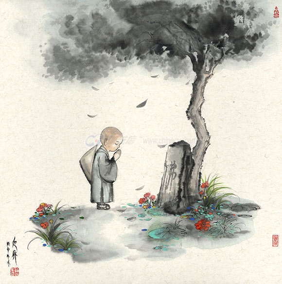 禅画小表情和尚表情包爱你图微的信下载量v表情100万人!图片