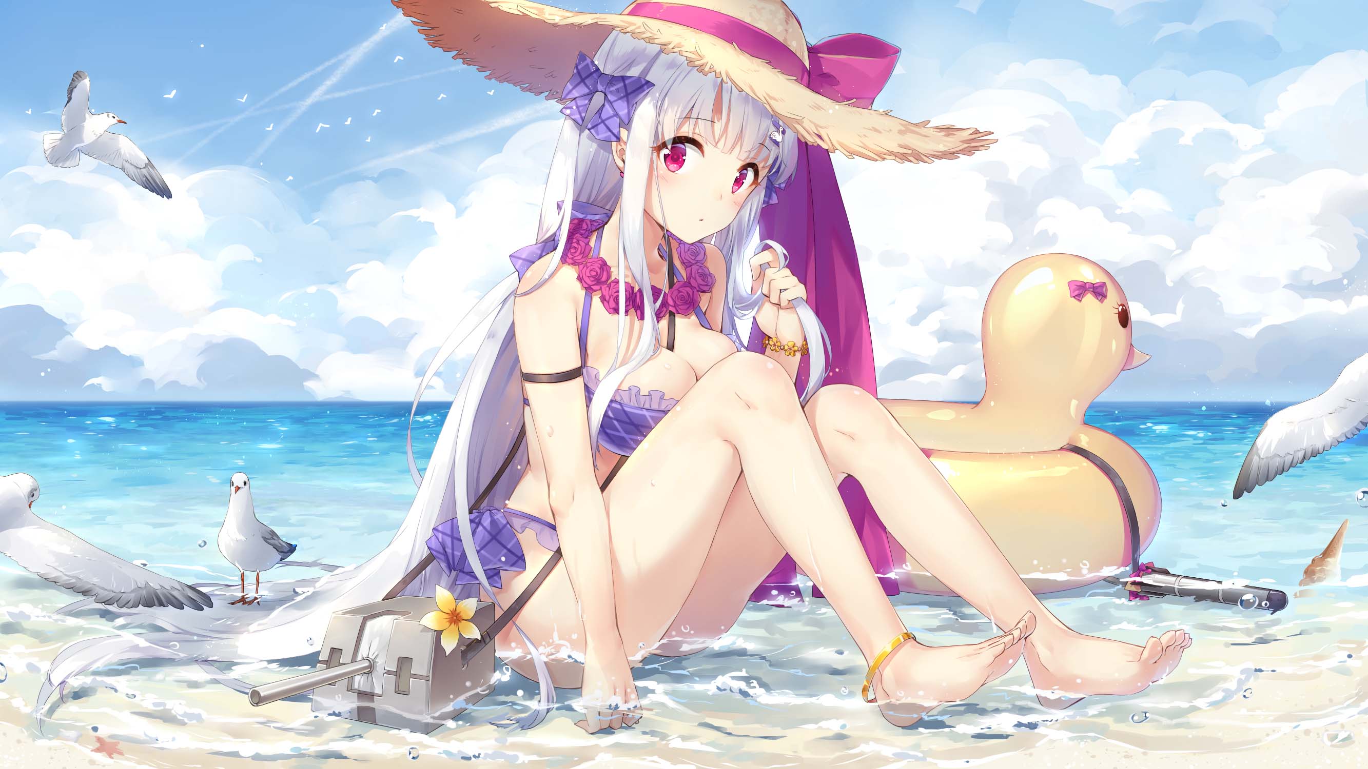 大海馈赠的福利 泳装少女 P站精选美图合集 动漫福利壁纸