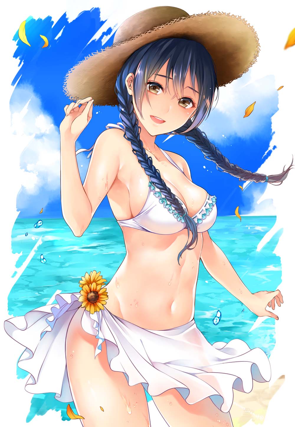 大海馈赠的福利 泳装少女 P站精选美图合集 动漫福利壁纸