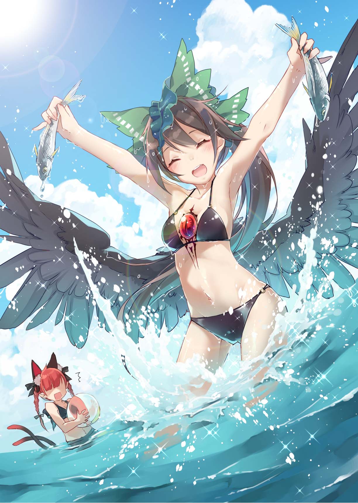 大海馈赠的福利 泳装少女 P站精选美图合集 动漫福利壁纸