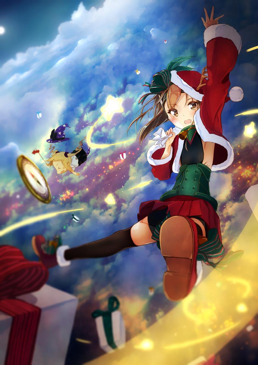 二次元靴子美少女,动漫福利图,动漫制服美图