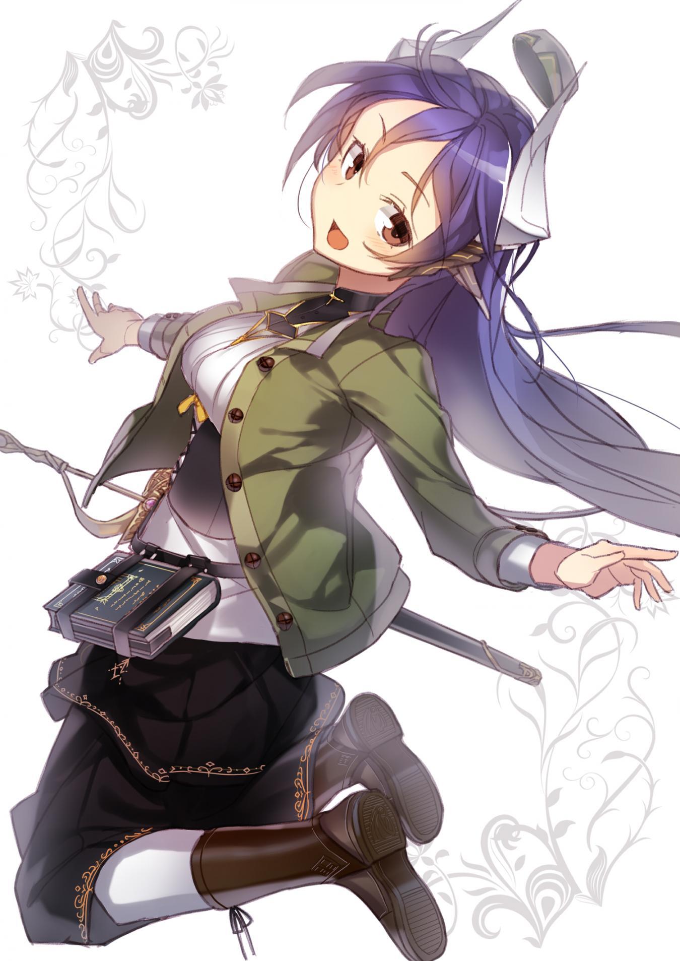 二次元靴子美少女,动漫福利图,动漫制服美图