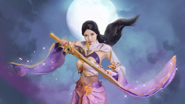 王者荣耀 露娜·紫霞仙子 我的意中人是个盖世