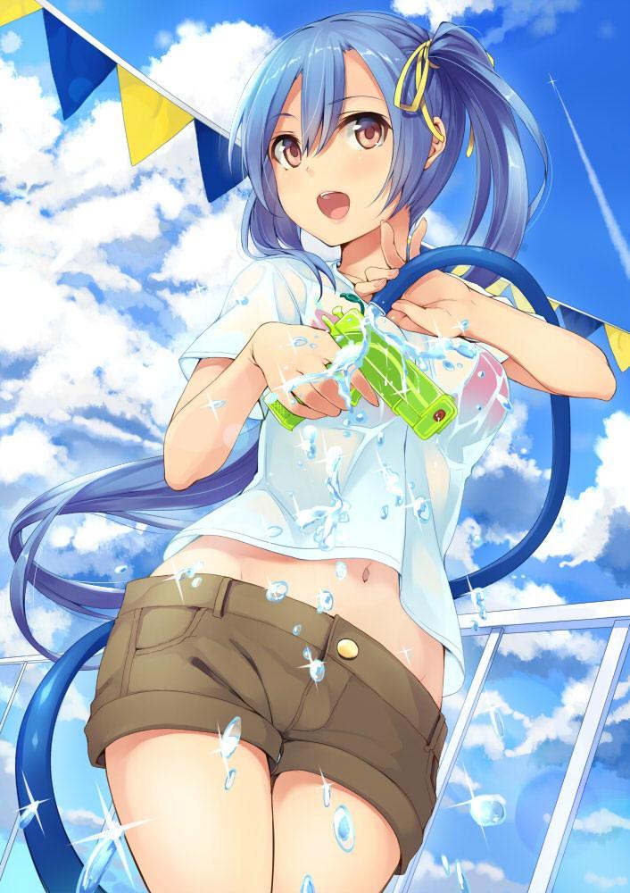 动漫本子,动漫夏日美少女,动漫湿身少女