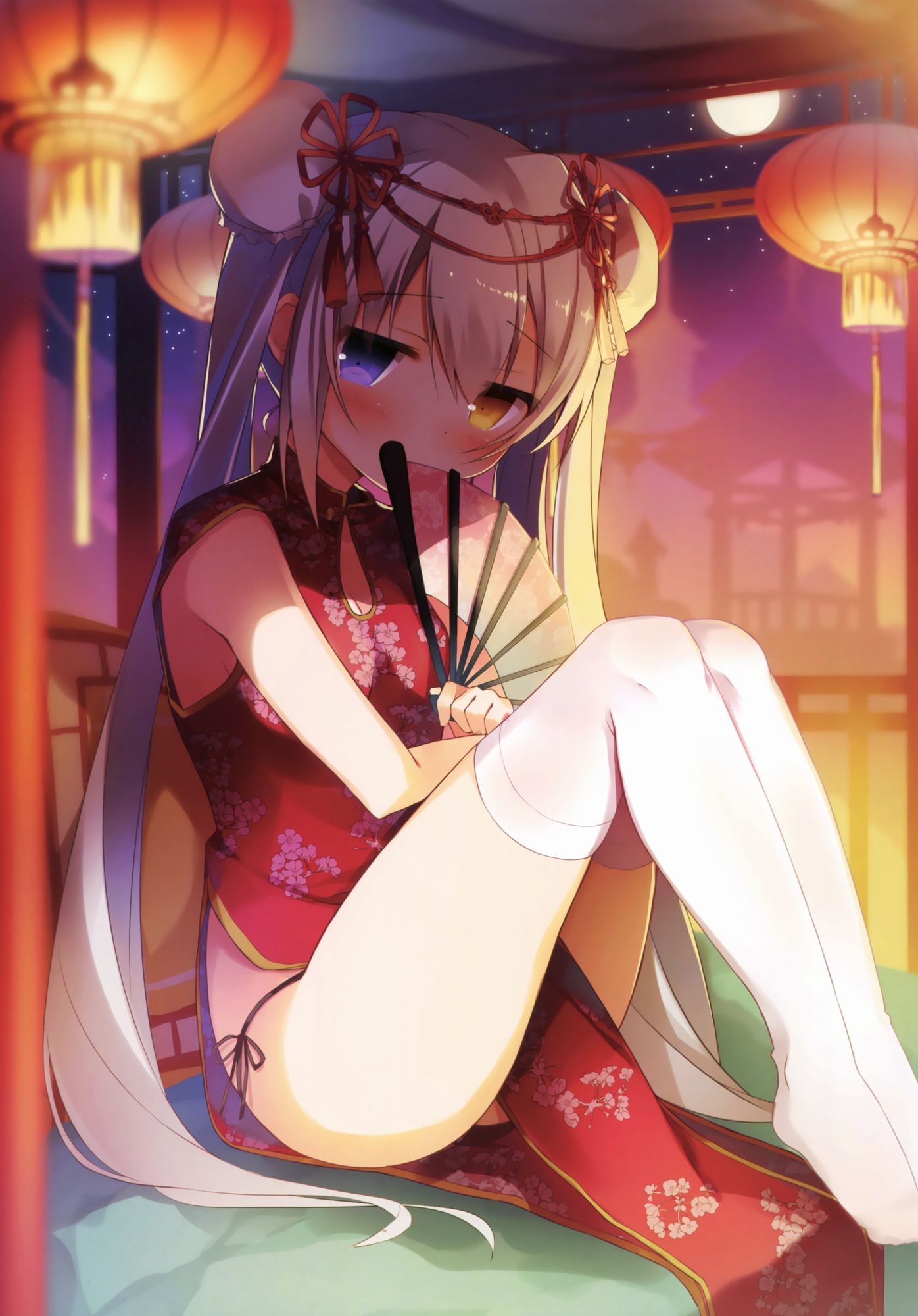 二次元旗袍少女,动漫旗袍,旗袍壁纸