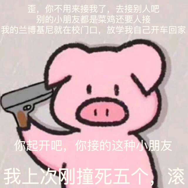 心肥意冷可爱小猪猪表情好的心痛搞笑图片傣族图片