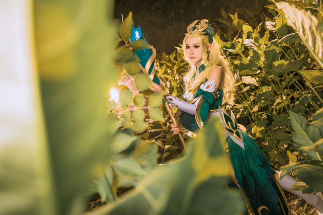 王者荣耀 王昭君 御姐 精灵 白丝 cosplay