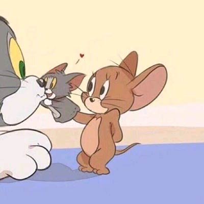 动漫猫和老鼠情侣头像