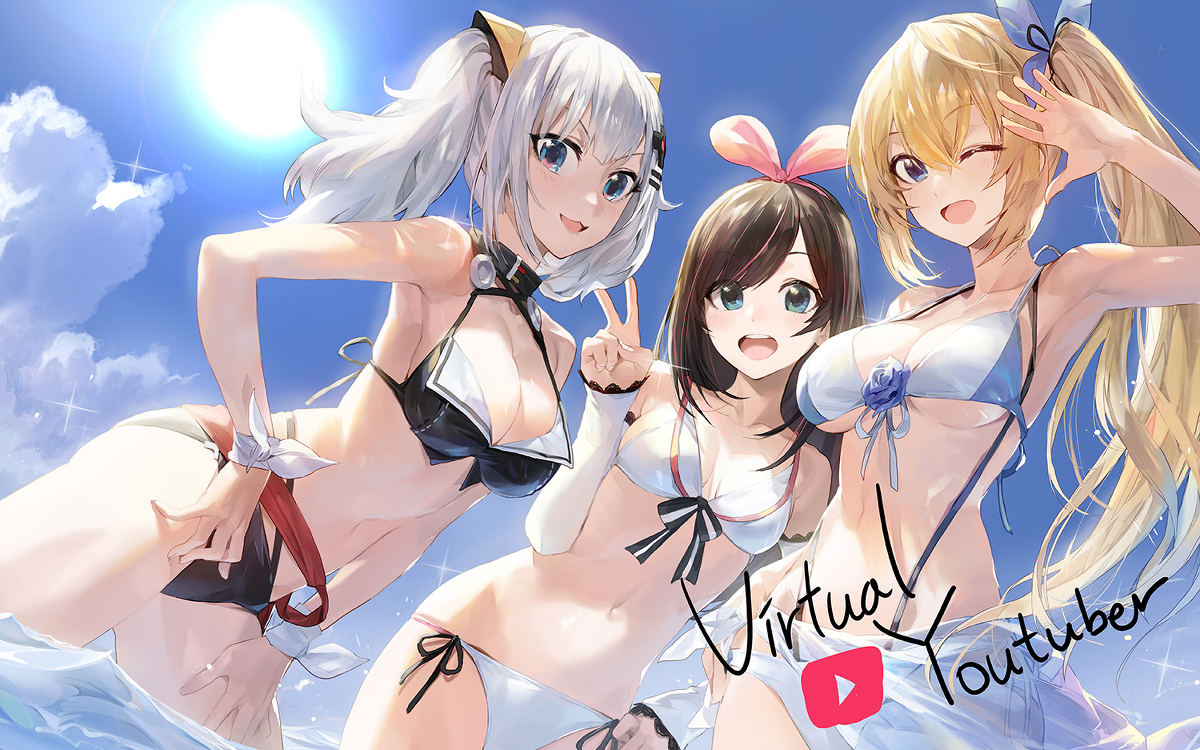 Vtuber,绊爱,猫宫,计算机少女小白,月之美兔,田中ヒメ,Mirai Akari
