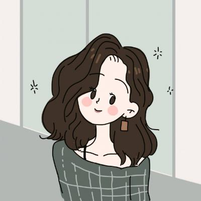 手绘头像女生唯美简约 少女的日常