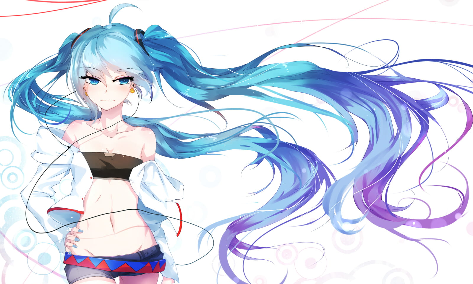 电脑桌面壁纸,初音未来,萌妹子