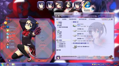 win7电脑主题,小鸟游六花