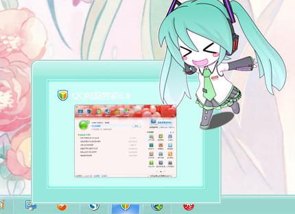 初音未来, 初音, win7主题,电脑桌面主题下载,电脑主题,win7主题