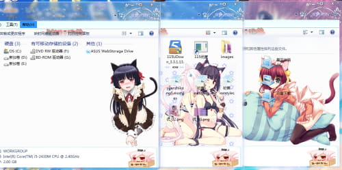 猫耳娘,五更琉璃,win7主题,电脑主题,下载