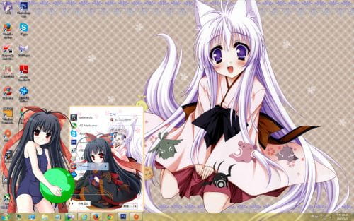kiss on my deity,游魂,win7电脑主题,下载