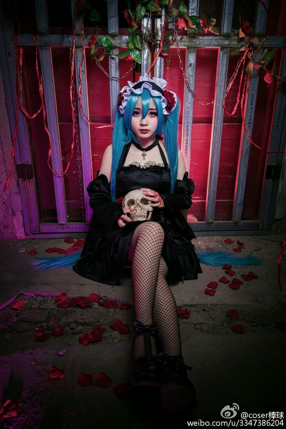 初音未来,坎特雷拉,禁断之毒,cos,暗黑系,KAITO