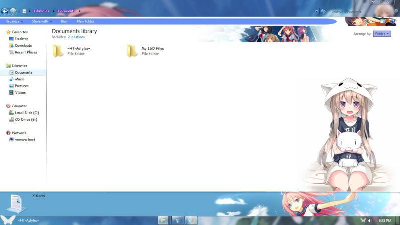 苍之彼方的四重奏,win7主题,萌化