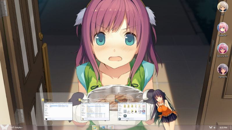 苍之彼方的四重奏,win7主题,萌化