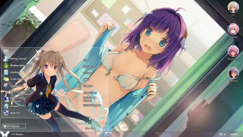 苍之彼方的四重奏,win7主题,萌化